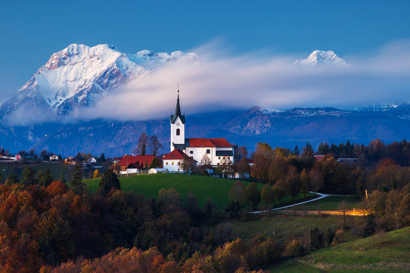 The church of Saint Margaret (Sveta Marjeta) in Prezganje in the hills to the east of Ljubljana, Slovenia