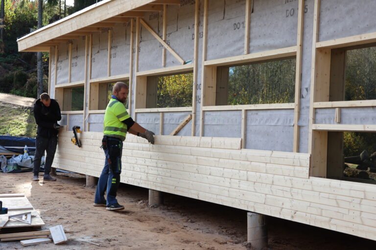 Building the hide at Wildlife Dreams Estonia