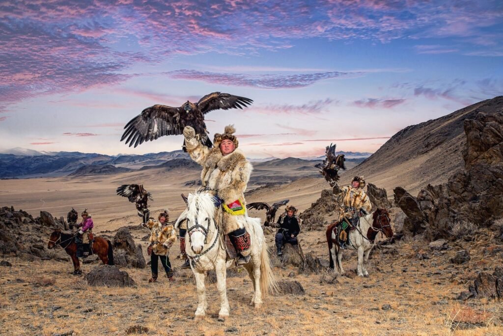 Eagle hunting in Mongolia